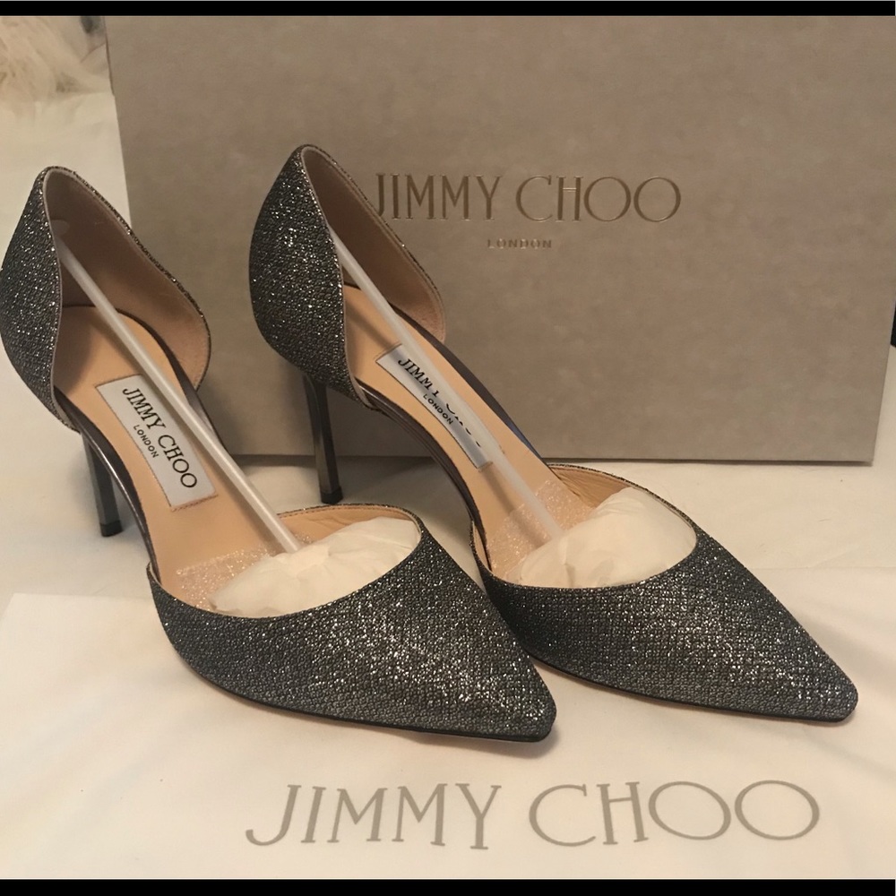 Jimmy Choo Esther Glitter Pumps